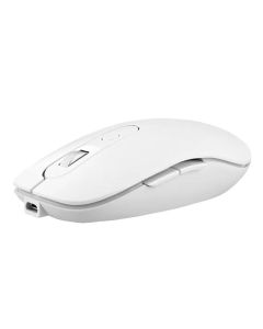 Souris Sans Fil TNB Rechargeable Silencieuse  2 en 1 - Blanc