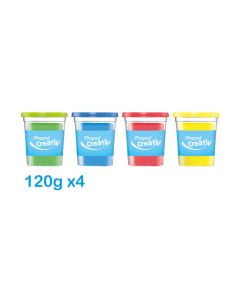 4 Pots Pâtes A Modeler MAPED Early âge Creative - Assortis