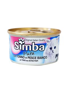 Pâté SIMBA Pour Chats Thon & Poisson de mer 85 gr