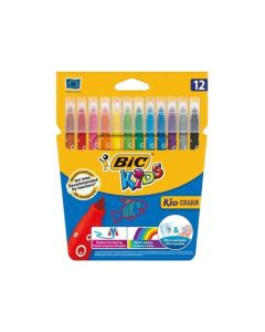 Pack 12 Feutres de Coloriage BIC Kids Couleur Assorties