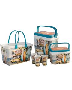 Pack 2 Glacières COOL BOX 28L+8L + Gobelets - Idéal Pique-nique