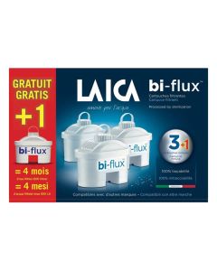 Pack 3 En 1 Filtres Biflux LAICA F4S – Blanc