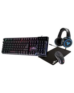 PACK 4 en 1 Gamer TNB ELYTE PKY200 - Noir