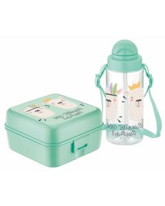 Pack RENGA Bouteille D'eau + Boite A Gouter Pour Enfant - Bleu Ciel