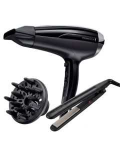 Pack Coiffure REMINGTON : Lisseur Céramique + Sèche-Cheveux