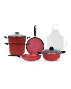 Pack COOK'ART De 8 Pièces - Rouge (2014160710035)