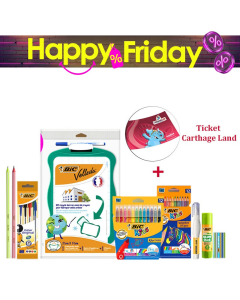 Pack de 10 articles BIC scolaires + Ticket Carthage Land Offert