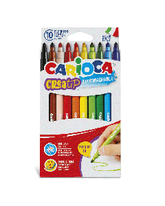 Pack de 10 Feutres CARIOCA conique Créatip 