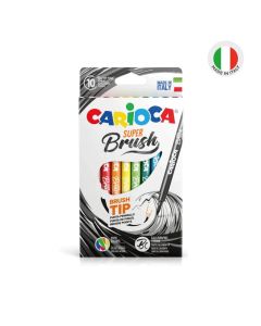 Pack de 10 Feutres CARIOCA Super-Brush soft
