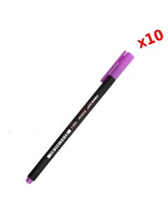 Pack de 10 Stylos Feutre PENSAN TRIPLUS Fine Liner - Violet