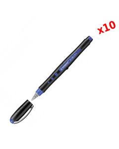 Pack de 10 Stylos Roller STABILO black Fine 0.5 mm - Bleu