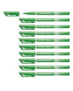 Pack de 10 Stylos STABILO Sensor Relaunch 0.3 mm - Vert