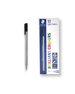 Pack de 10 Stylos STAEDTLER Triplus Fineliner 0.3 mm - Noir