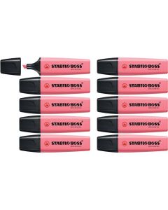 Pack de 10 Surligneurs STABILO BOSS Original Cherry blossom pink