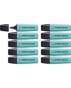 Pack de 10 Surligneurs STABILO BOSS Original - Turquoise