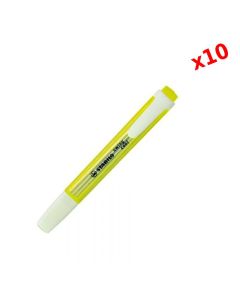 Pack de 10 Surligneurs STABILO Swing Cool - Jaune