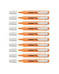 Pack de 10 Surligneurs STABILO Swing Cool - Orange