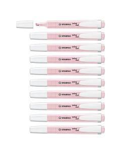 Pack de 10 Surligneurs STABILO Swing Cool Pastel - Rose