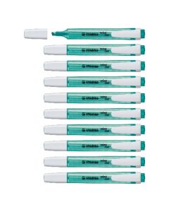 Pack de 10 Surligneurs STABILO Swing Cool - Turquoise
