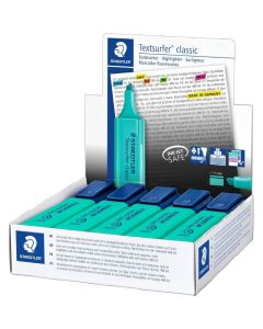 Pack de 10 Surligneurs STAEDTLER TEXTSURFER Classic - Turquoise