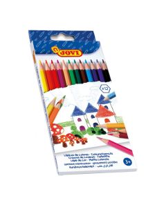 Pack de 12 crayon de couleurs JOVI En  Bois 