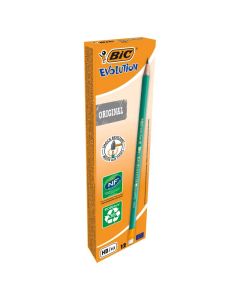 Pack de 12 Crayons BIC Evolution Avec Gomme - Noir