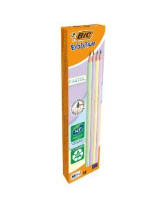 Pack de 12 Crayons BIC Evolution Graphite Pastel HB - 744943