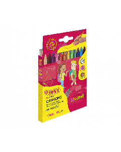 Pack de 12 Crayons de Cire JOVI STUDENT Etui plastiques 913 