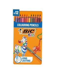 Pack de 12 Crayons De Coloriage BIC Evolution Stripes 99102