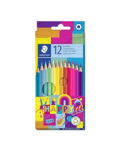 Pack de 12 Crayons de couleur STAEDTLER  Happy trend line 