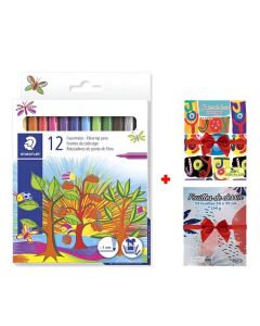 Pack de 12 feutre STAEDTLER à pointe fibre 325
