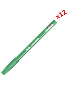 Pack de 12 Stylos à Bille MONTEX Tricon 1.0 mm - Vert