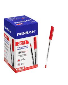 Pack De 12 Stylos à Bille PENSAN - ROUGE 