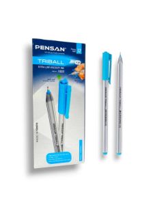 Pack de 12 Stylos à Bille PENSAN Triball - Bleu Ciel