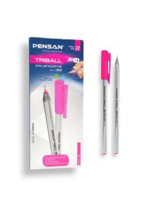 Pack de 12 Stylos à Bille PENSAN Triball - Rose
