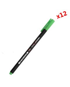 Pack de 12 Stylos Feutre PENSAN TRIPLUS Fine Liner - Vert
