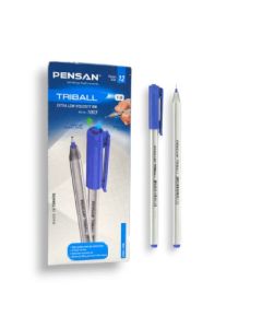 Pack de 12 Stylos PENSAN à Bille Triball - Bleu