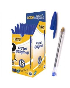 Pack de 20 Stylos à Bille BIC Cristal Original 1.0 mm - Bleu