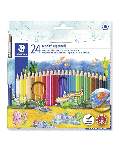 Pack de 24 Crayon de couleur STAEDTLER NORIS AQUARELL
