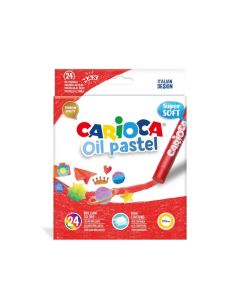 Pack de 24 Crayons De Cire CARIOCA Oil Pastels - Assortis