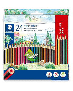 Pack de 24 Crayons de couleur STAEDTLER Noris couleur 185