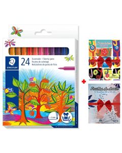 Pack de 24 Feutres à pointe fibre STAEDTLER 325 C24
