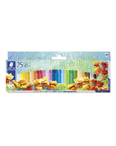 Pack de 25 Crayons de cire STAEADTLER Noris à l'huile 