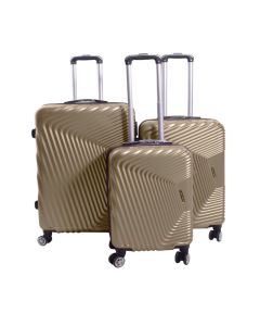 Pack de 3 Valises SAFARI - Champagne