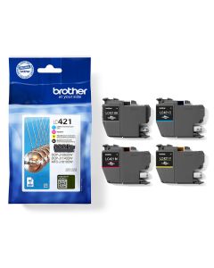  Pack De 4 Cartouches d'encre Originales BROTHER LC421VAL - Couleurs