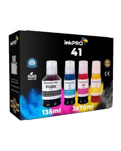 Pack de 4 Couleurs Adaptable Compatible CANON GI-41 