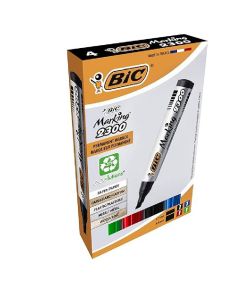 Pack de 4 Couleurs de Marqueurs BIC Permanents Marking 2300 