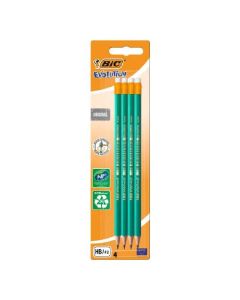 Pack de 4 Crayons BIC Blister Evolution Ecolutions HB 655