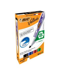 Pack de 4 Marqueurs BIC Velleda 1751 ECO - 017545