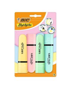 Pack de 4 Surligneurs BIC Pastel Neon - Assortis